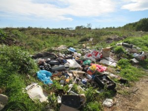Posedarje, divlji deponij